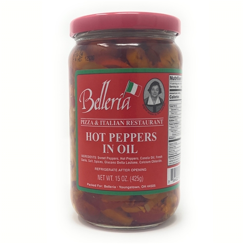 Belleria Hot Peppers in Oil Gourmet Italian Food Store