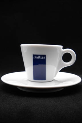 Porcelain Lavazza espresso cups - Black Collection